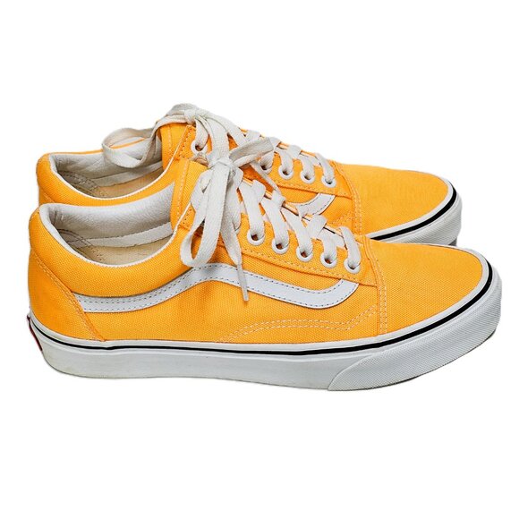 🍊 Vans Neon Orange Old Skool Sneakers – Unique Color, Clean & Classic, W9/M7.5 - Picture 7 of 12